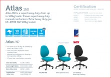 Atlas 160 Extra Heavy Duty Ergonomic Chairs. Ergo 3 Lever Action. Afrdi Tested Super Heavy Duty 160Kg